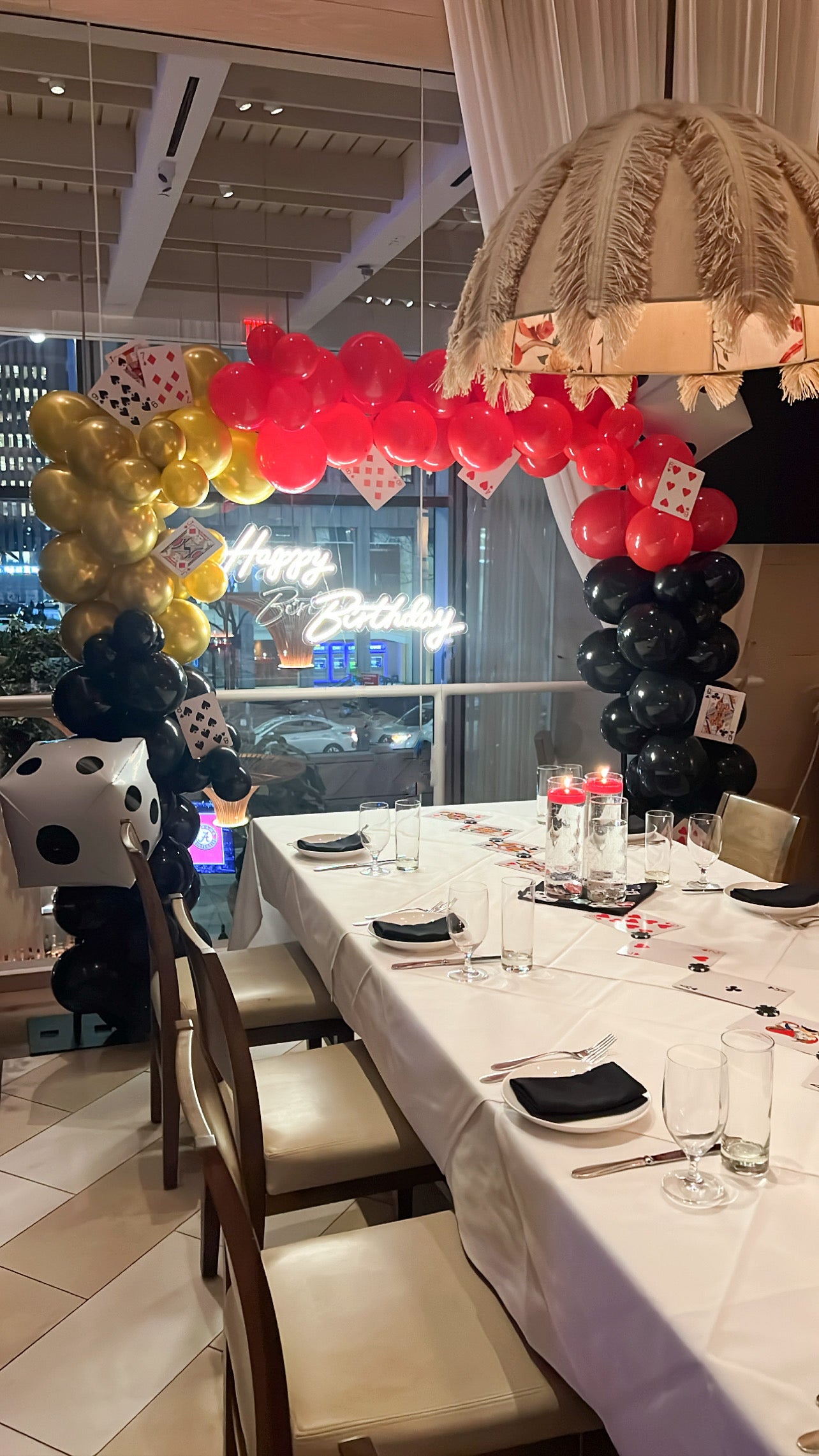 dinner party bundle, custom balloon arch