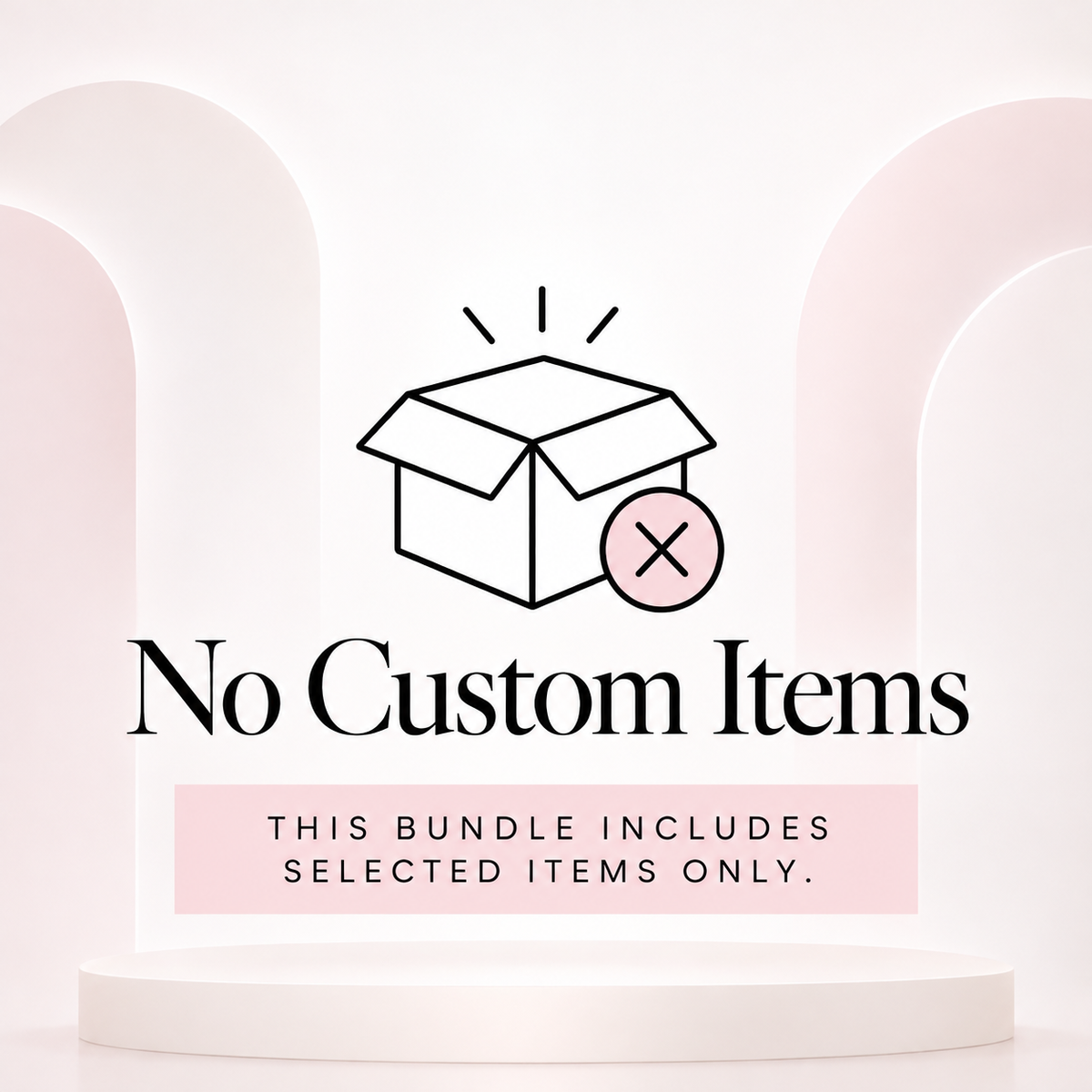 no custom items
