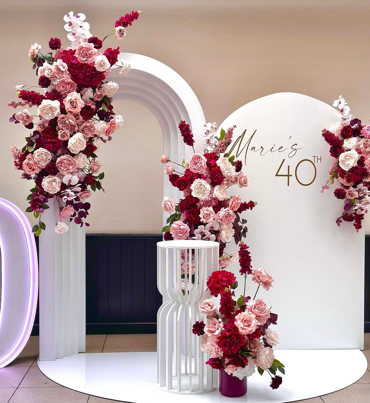 bridal bundle- floral and custom decal add-on