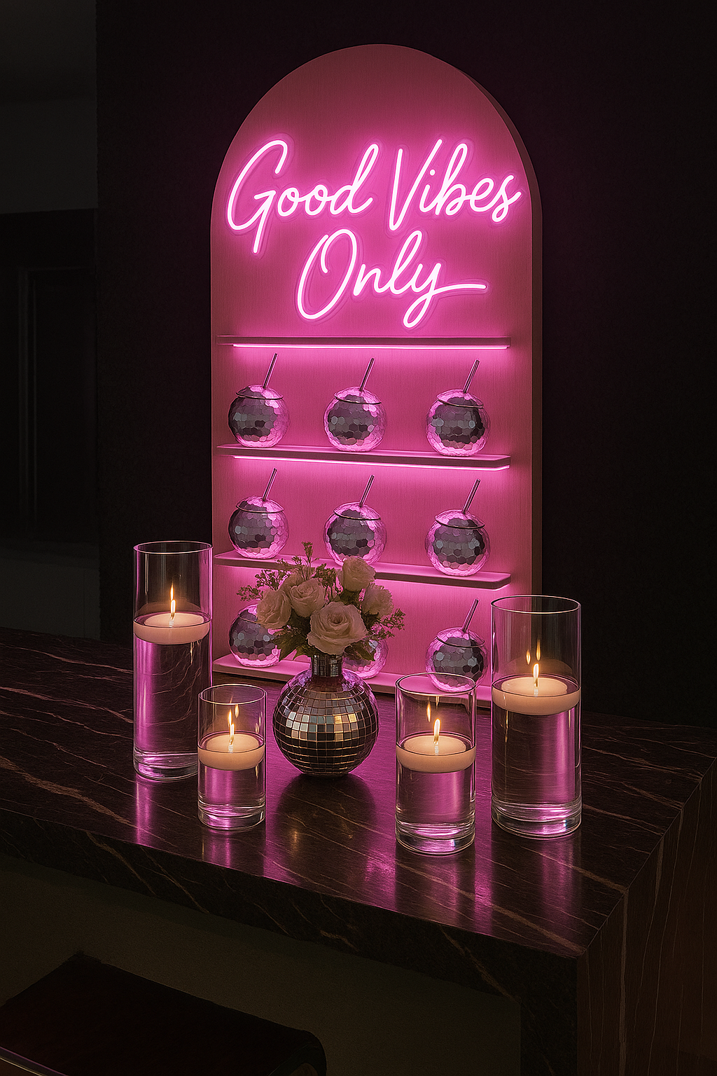 mix & match bundle: disco theme with custom led add-on