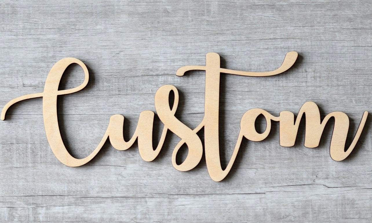 wood lettering