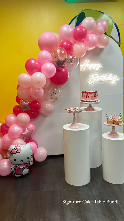 Signature Cake Table Bundle Featuring Assembly Service