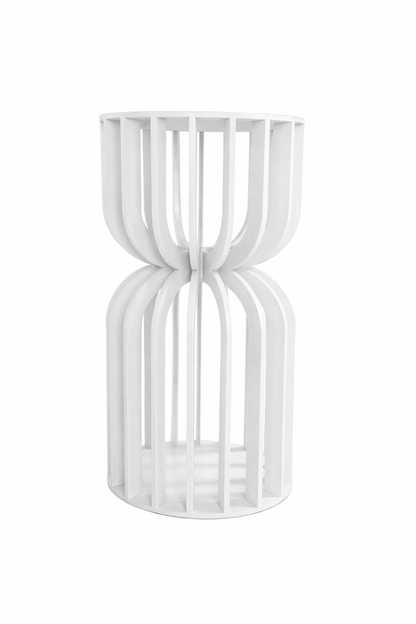 Hour Glass Ribbed Pedestal