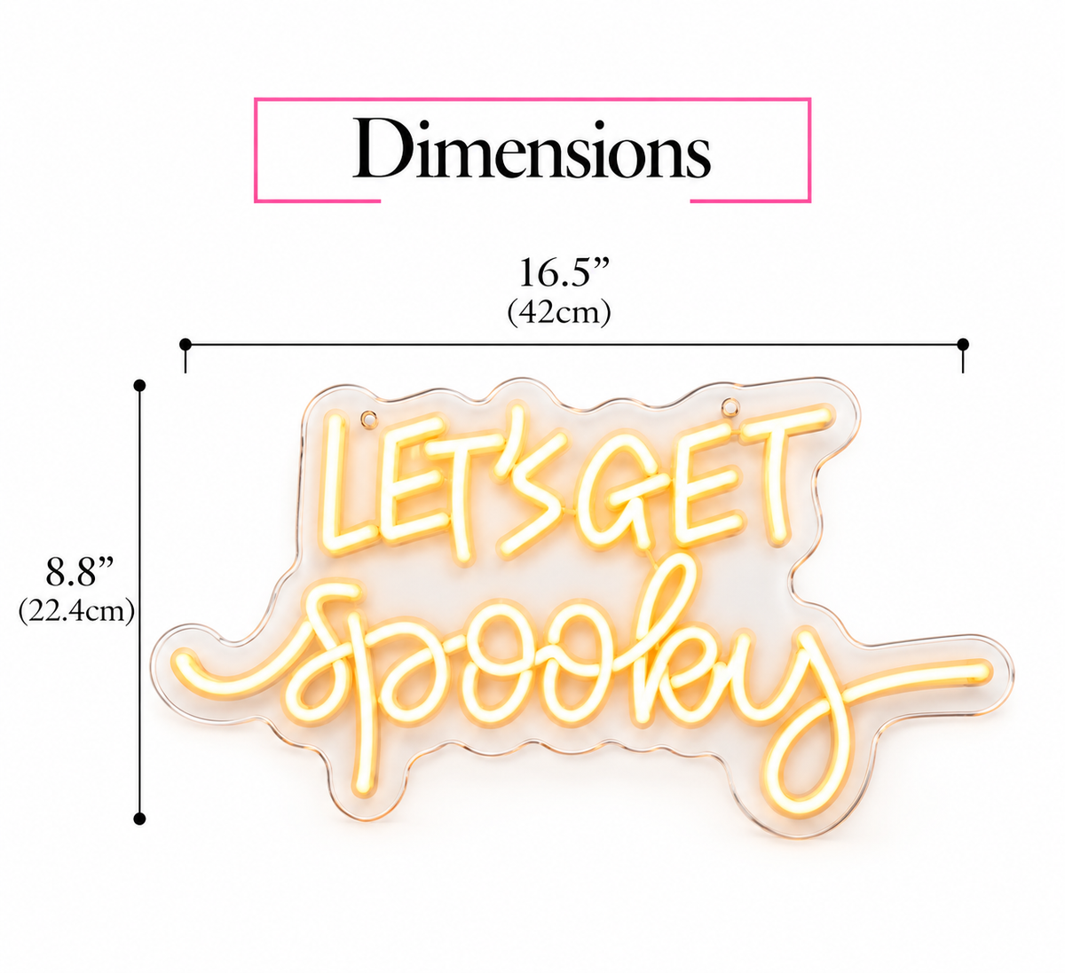 let’s get spooky led sign