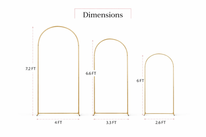 Classic Metal Arch ( Set of 3)