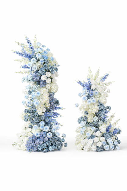 Blue Floral Arch