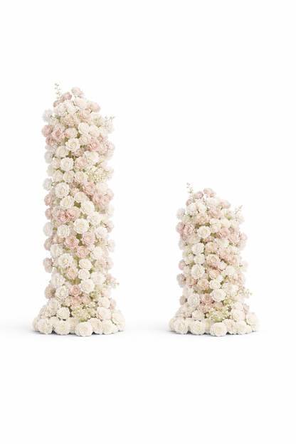 White/ Blush Floral Arch