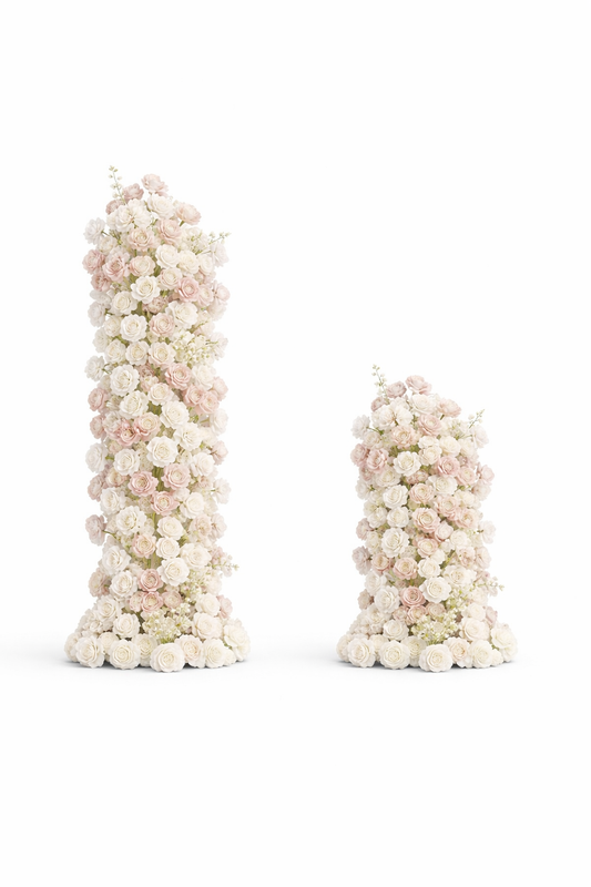White/ Blush Floral Arch