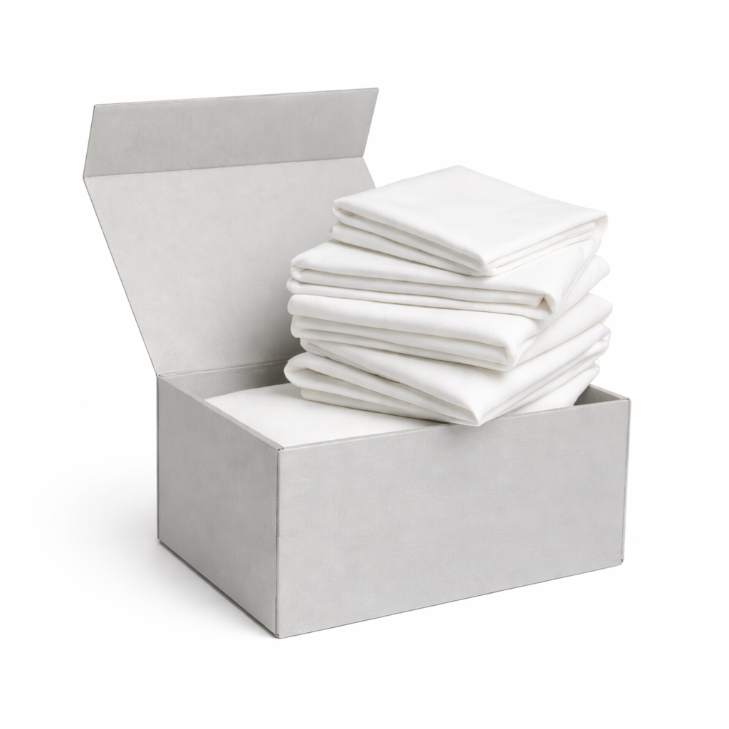 white round and rectangle table linens