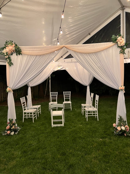 Micro Wedding with Mandap & Draping Add-On