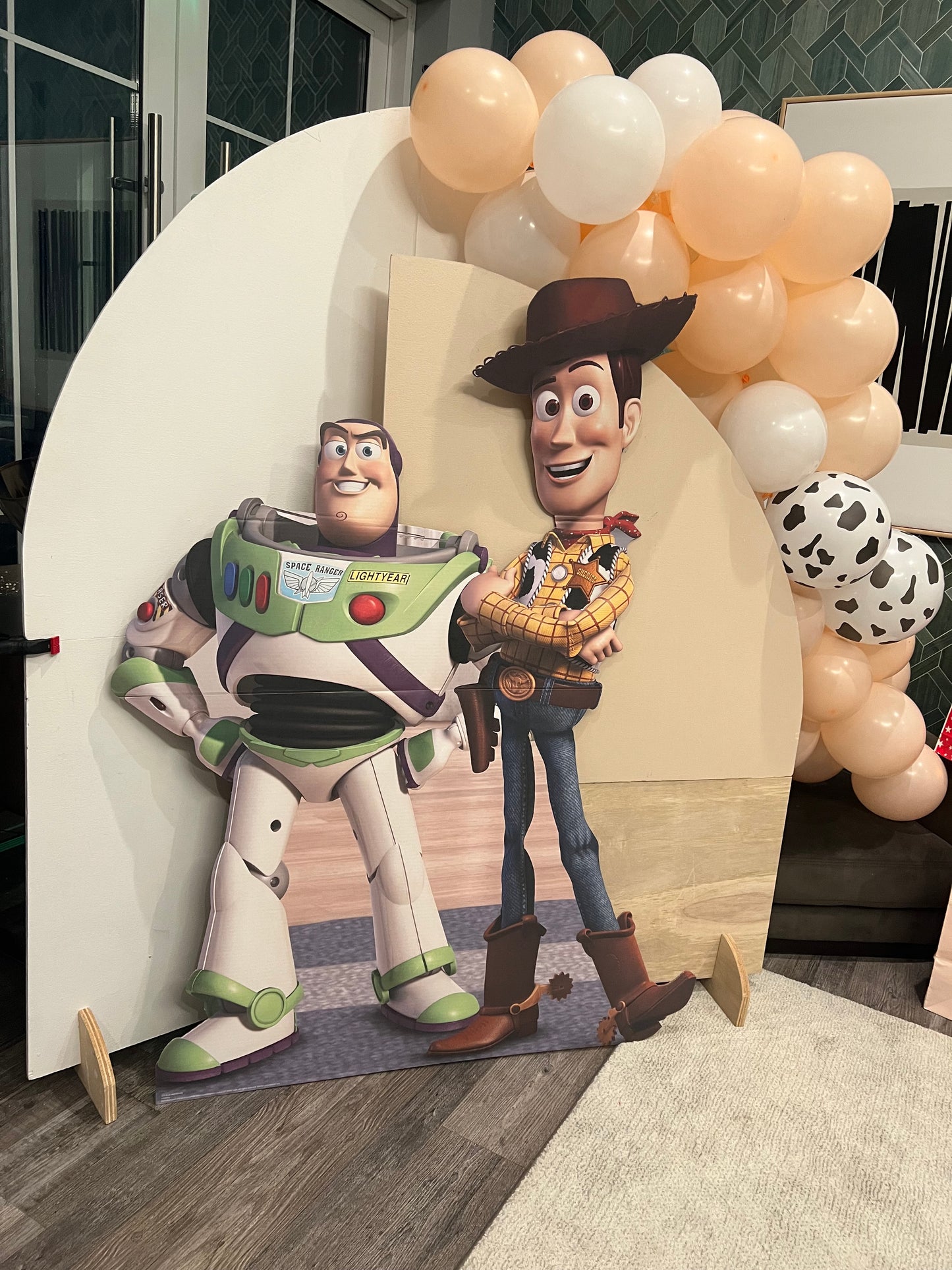 toy story theme-kids party bundle, custom coloring books, characters, pizza boxes and gift boxes